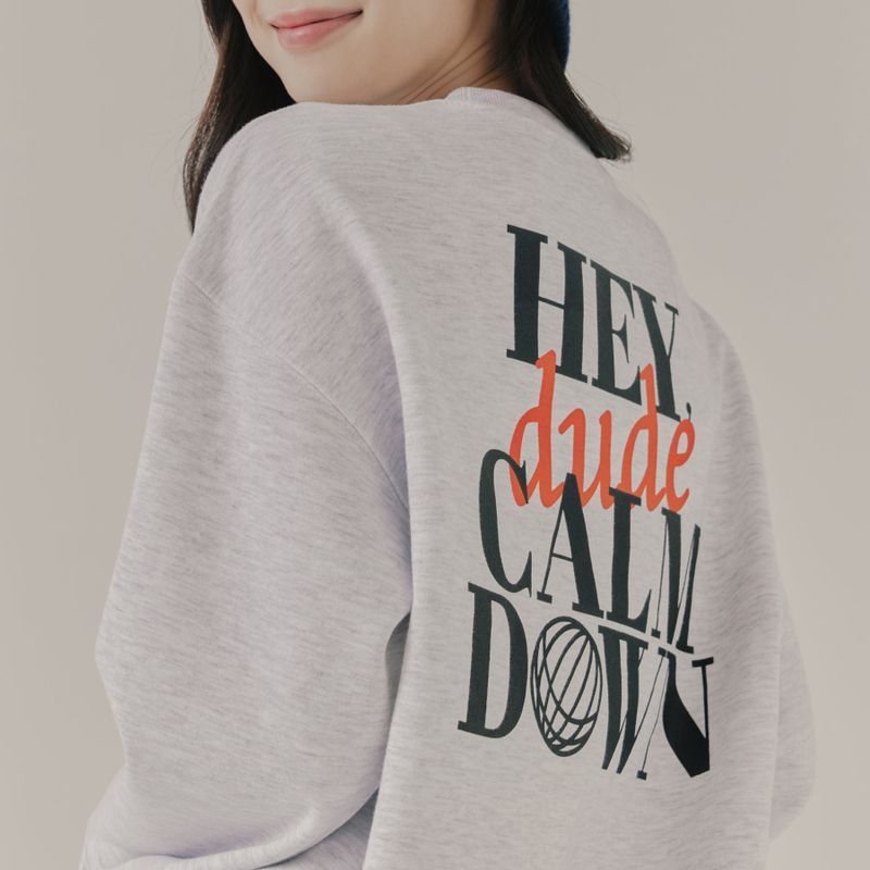 ROMANTIC CROWN（ロマンティッククラウン）の「LETTERING LONG SLEEVE_LIGHT GREY（Tops）」
