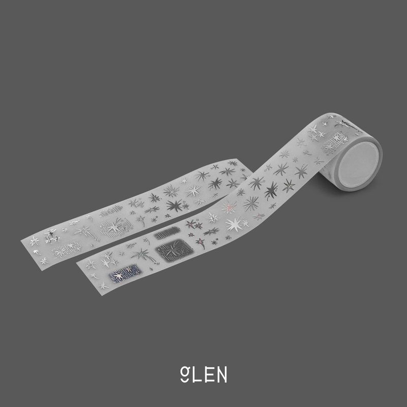 GLENの「シューティングスターPETキスカットテープ (Silver Foil)（雑貨/ステーショナリー）」