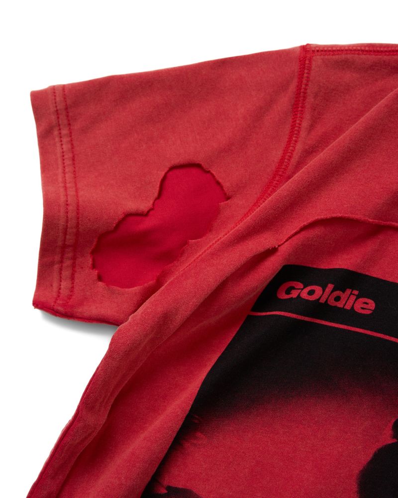 ILLUSION RED DISTRESSED TSHIRT