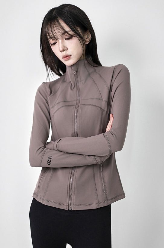 26SS★ [ EEUN MADE ] Layer velvet zip-up
