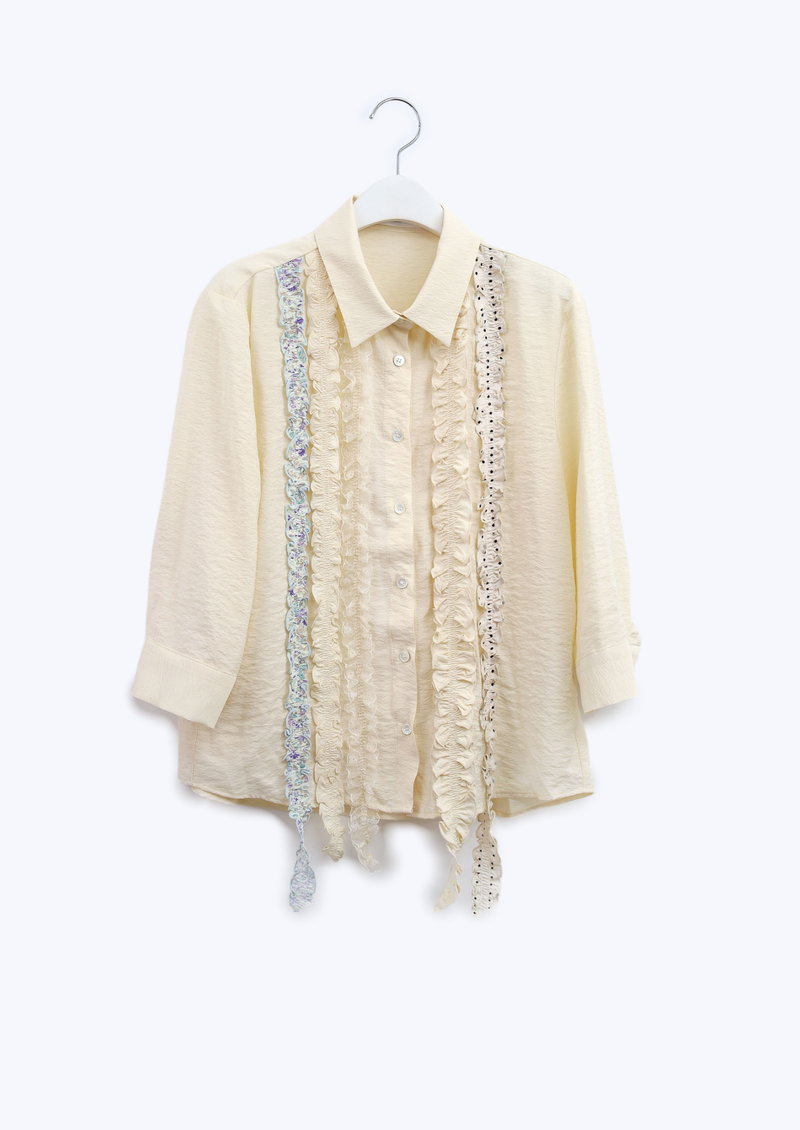 Berry Frill Blouse