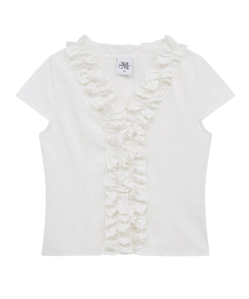 st frill shirt (white)