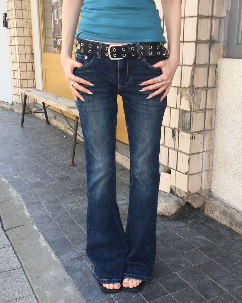 kyoive(コイブ)の「Blue washing boots cut pants(Pants)」