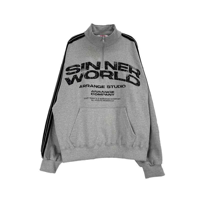 world tape half-zip sweatshirt