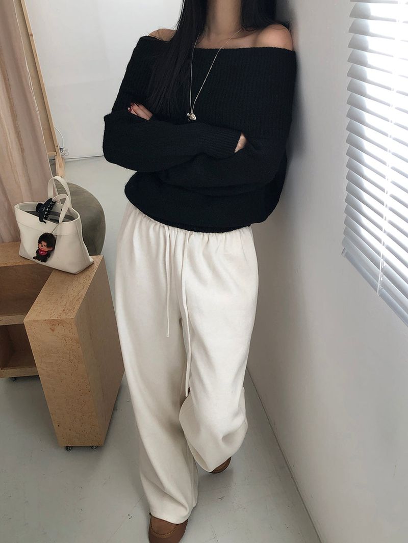 [MADE] ENTOL VELOUR WIDE PANTS