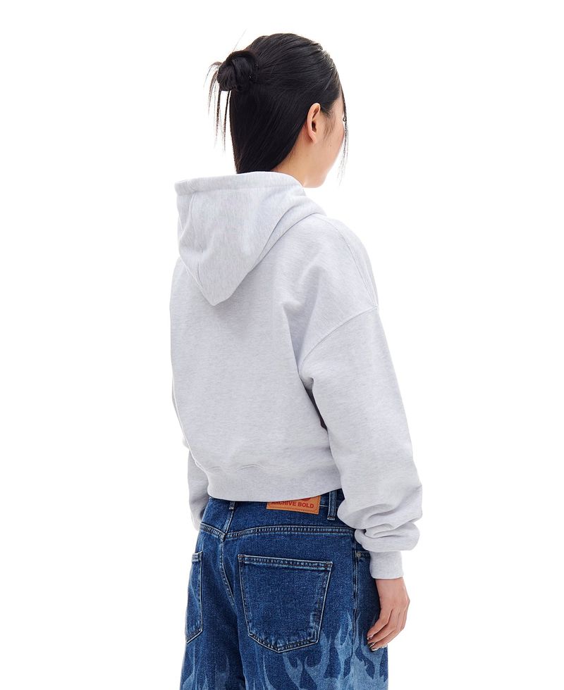 939 LOGO CROP HOOD (LIGHT GRAY)