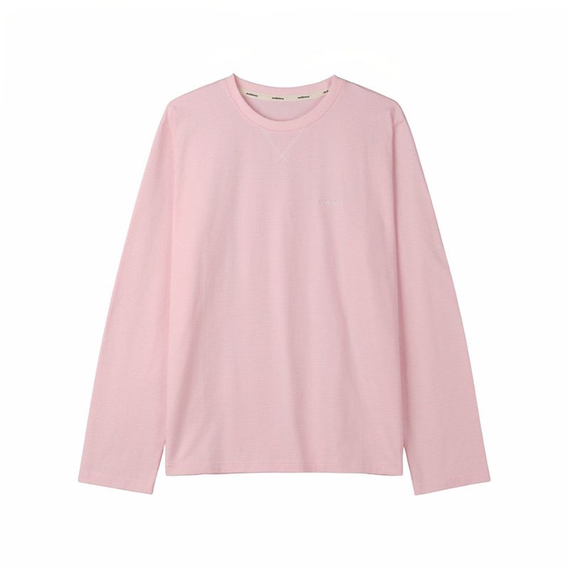 SOFT STRIPED T-SHIRT (PINK)