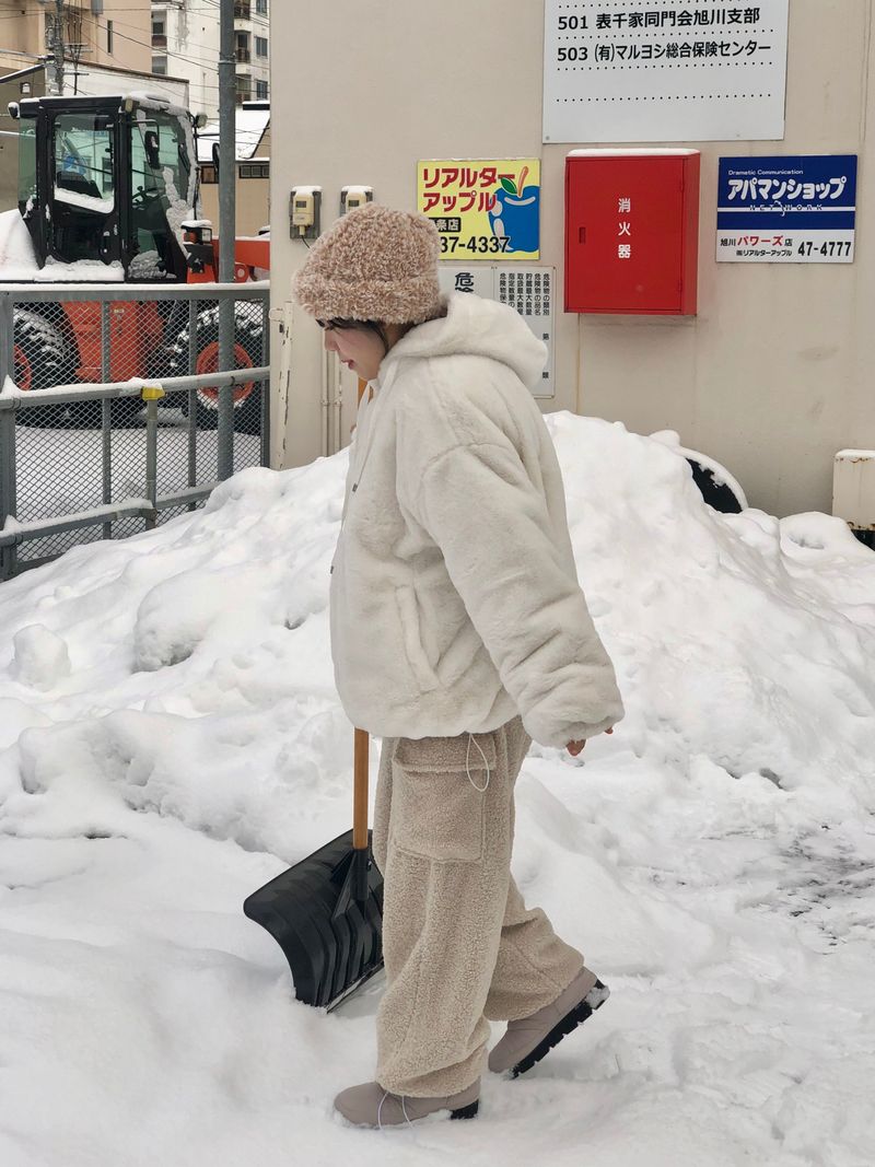 Ken & Mary fleece set up cargo pants