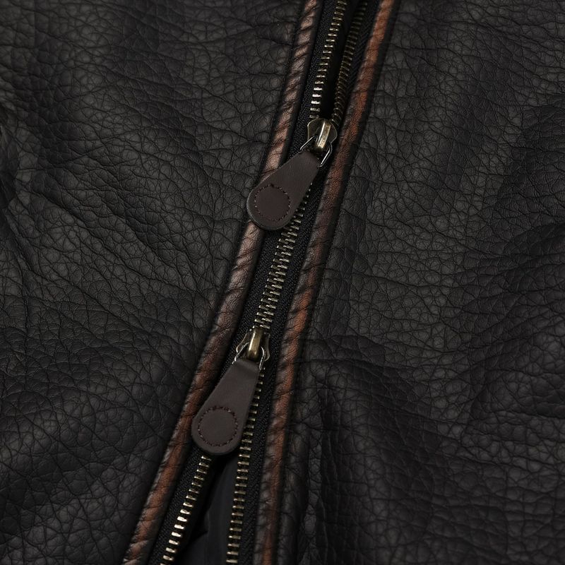 ALL Coyote Sealing Leather Bomber Jacket (2 colors)