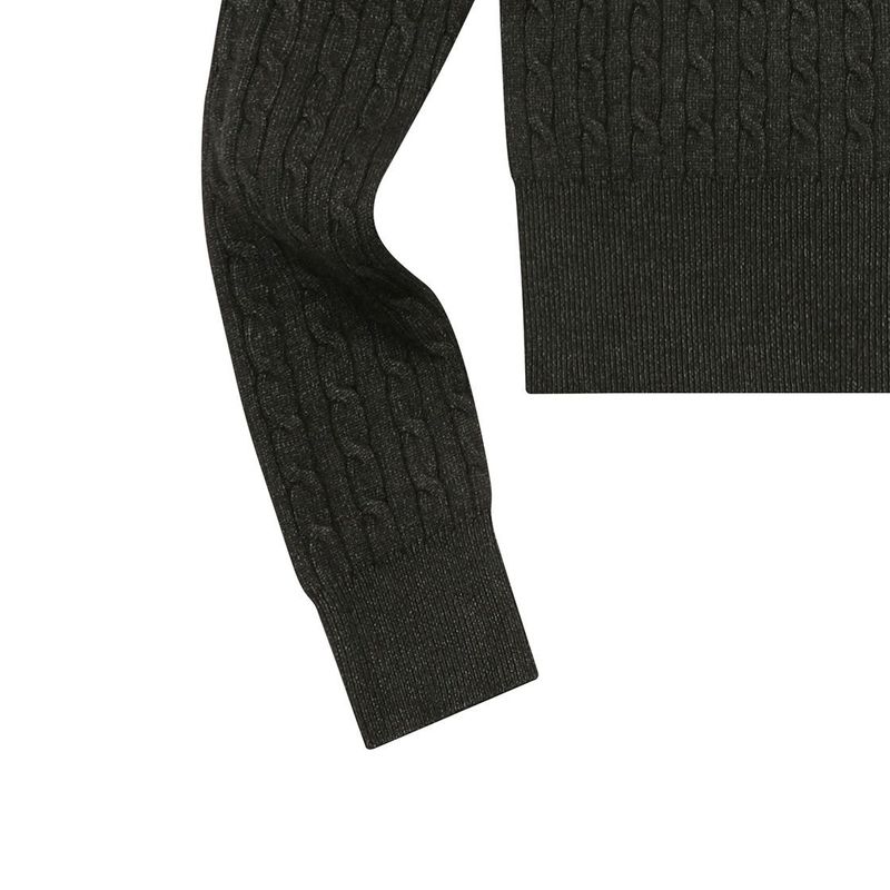 JIMMY R-NECK CROP KNIT (7COLOR)