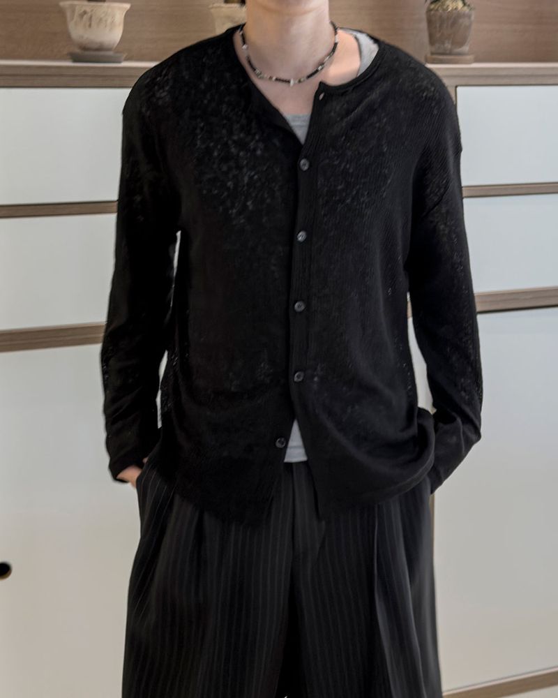 Erin Summer Linen Ribbed Cardigan