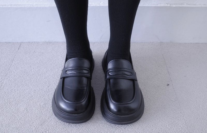 Preppy platform loafer