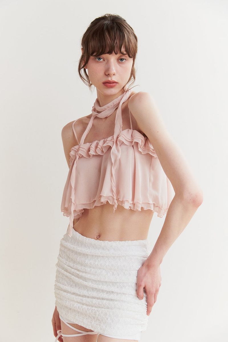 LILY SCARF TOP pink