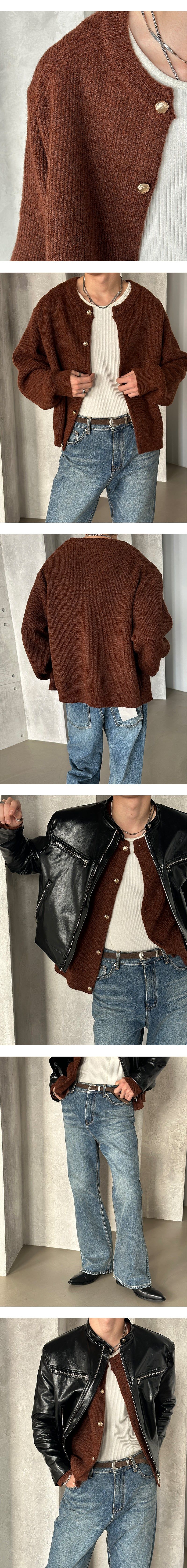  [F/W] Blen round neck cardigan(3color)