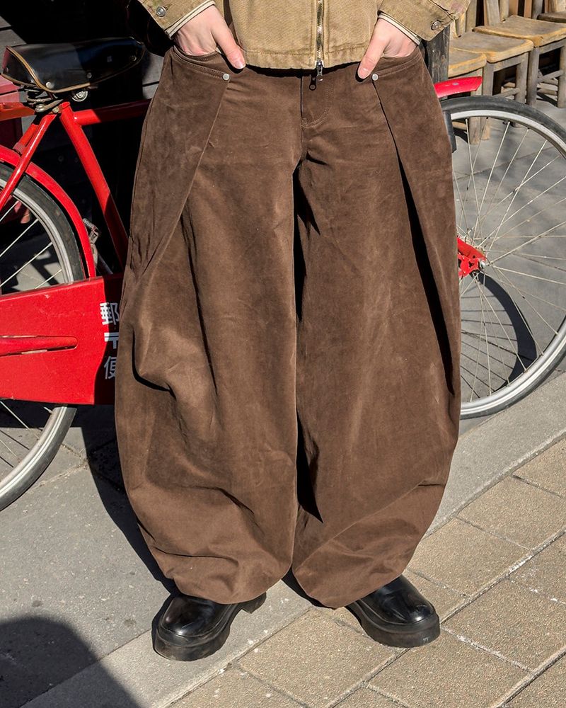 JIIGEUM（ジグム）の「Cuff Bizo Balloon Cotton Pants（Pants）」