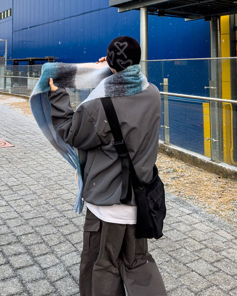 Spray Printing Heart Beanie 2C
