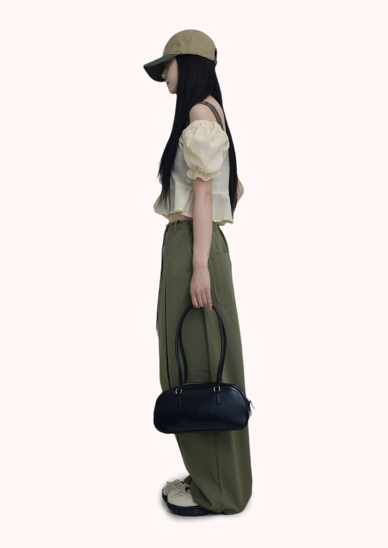 (UNISEX)Paneled Oversized Cargo Pants