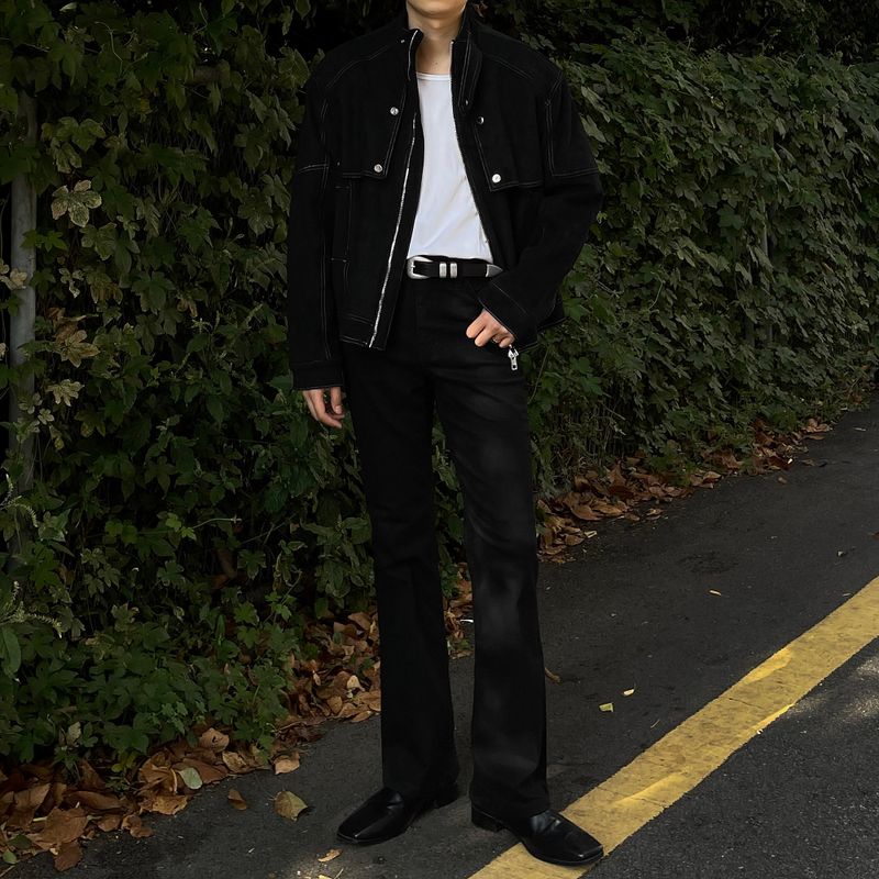 OWN Boyan Suede Neck Collar Jacket (3 colors)