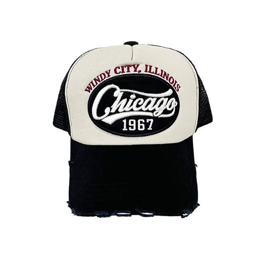 Chicago Damage Mesh Ball Cap