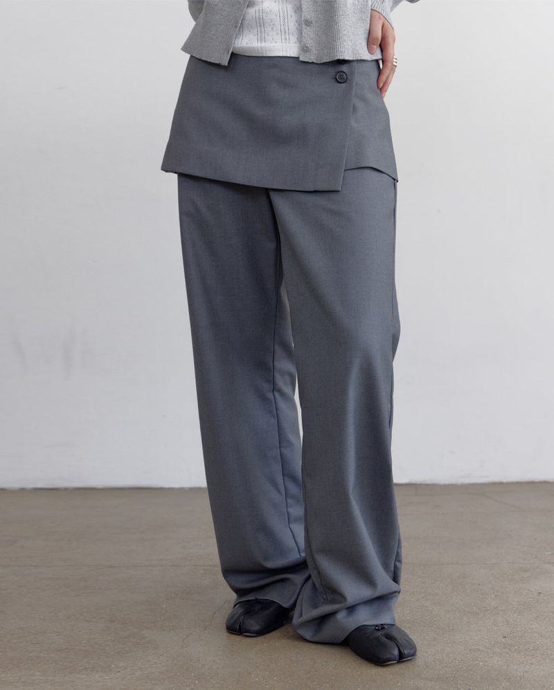PARAKEET（パラキート）の「Layered Skirt Pants（Pants）」