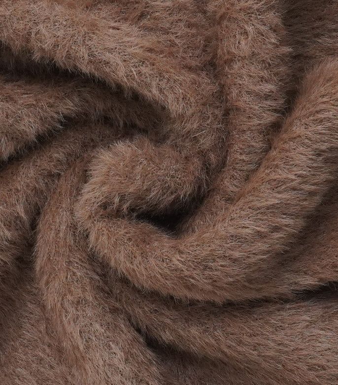 Wing angora touch knit