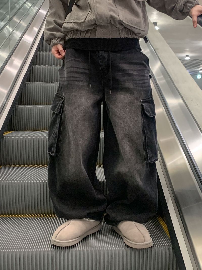 WHAT A LOOK(ワット ア ルック)の「Dement Balloon Cargo Denim(Pants)」