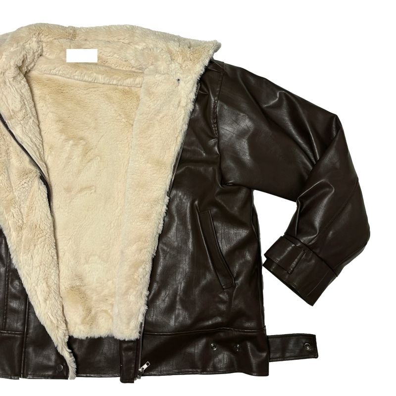 Fur leather mustang