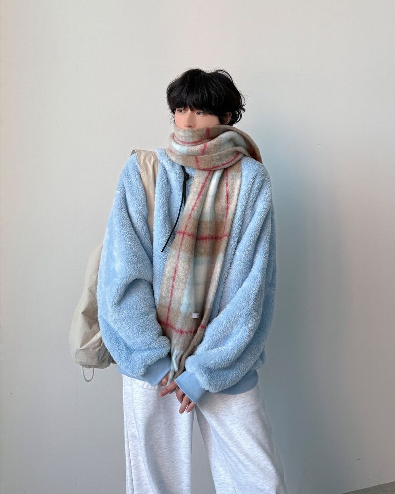 Azir Wool Check Muffler