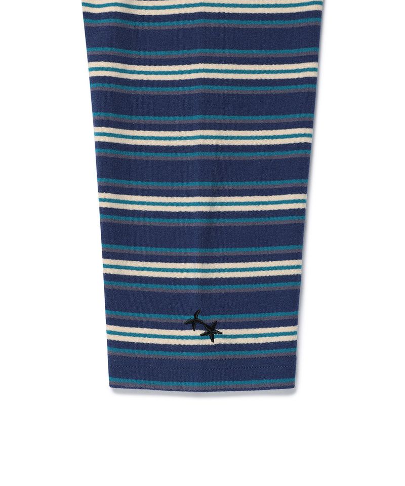 STRIPED STAR RAGLAN LS TEE BLUE(CV2GFFT561A)
