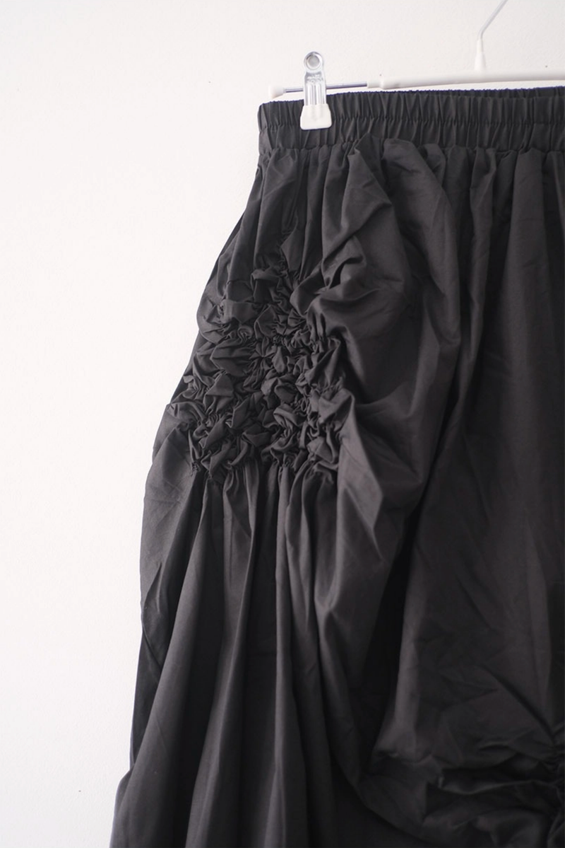 flared shirring skirt