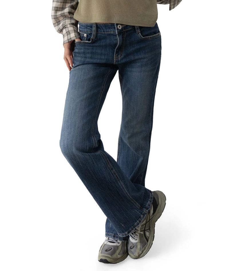 Meril Flap Pocket Low-Rise Bootcut Denim