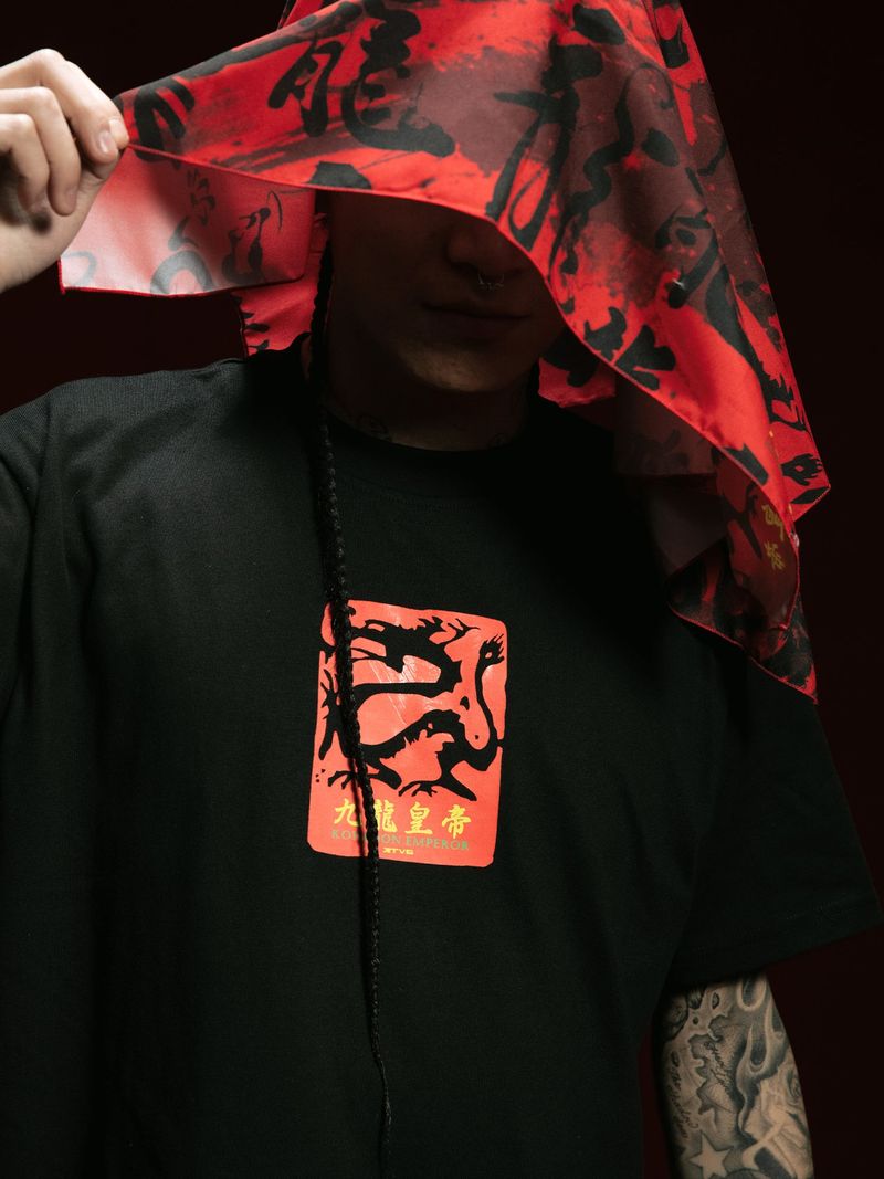 RTVG(RETROVEGAS) Chinese dragon LOGO t-shirt