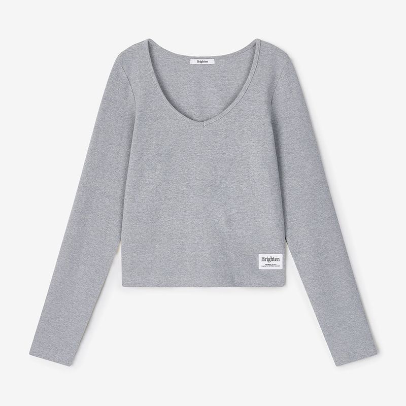 Essential V-Neck Grey