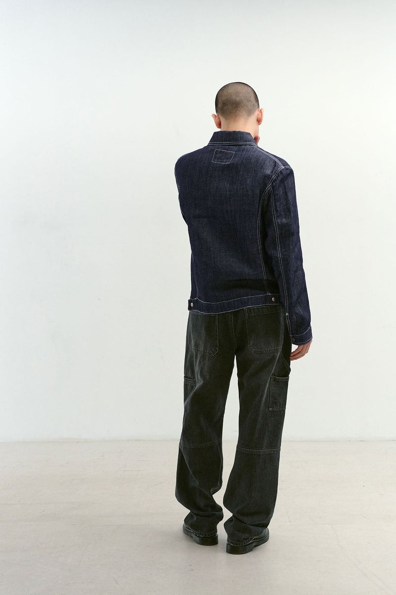 Linen Engineered Jacket (Indigo)