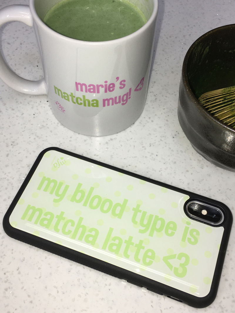 MAFAVARCHIVE(マイフェイブアーカイブ)の「matcha glass case(Smartphone Accessories)」