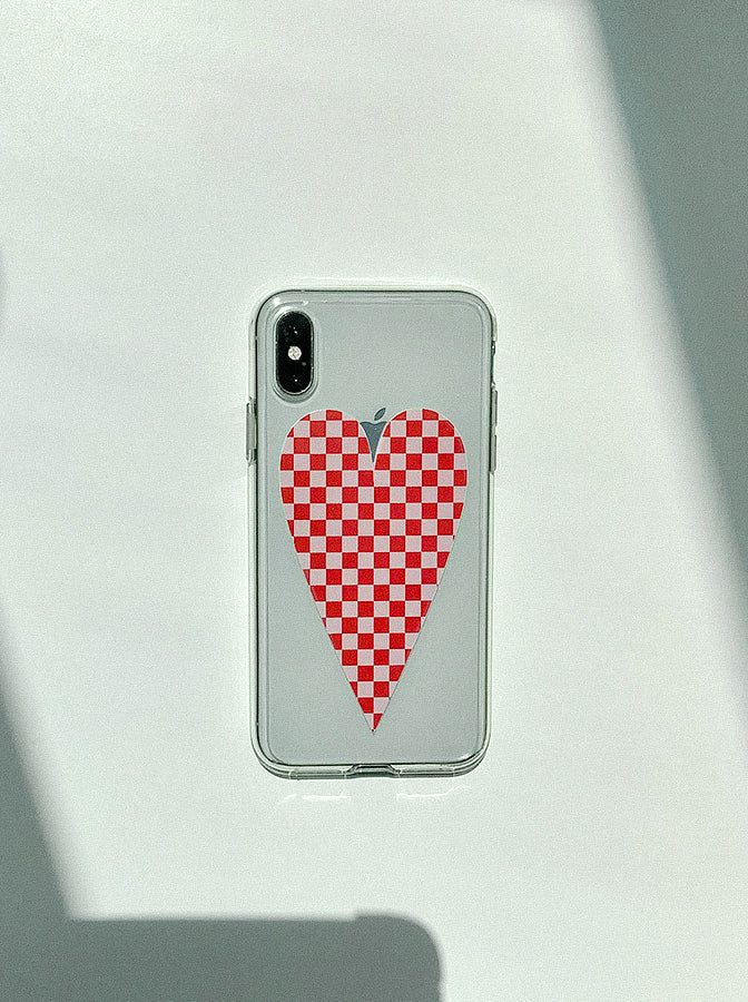 howie(ハウイ)の「ハートチェッカーボードケース(ヘアアクセサリー)」