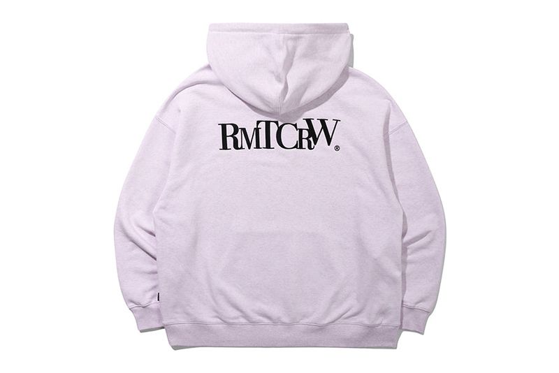 RECENT LOGO HOODIE_MELANGE LIGHT PURPLE
