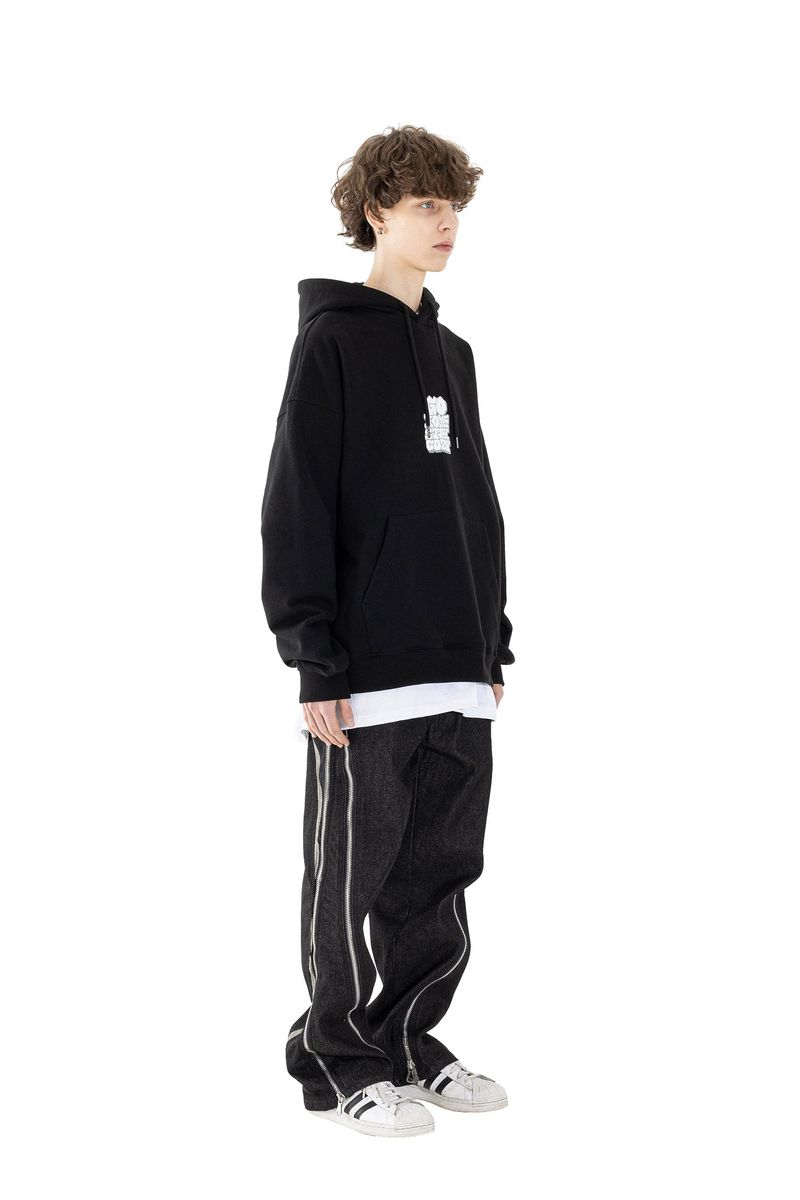 OBLIQUE MS ZIPPER DENIM