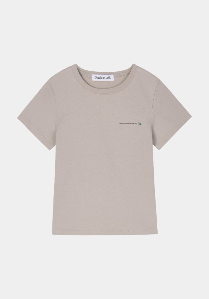 mini slogan t-shirt / fog