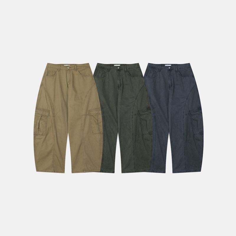 Vesper Curved Cargo Pants (3 Colors)