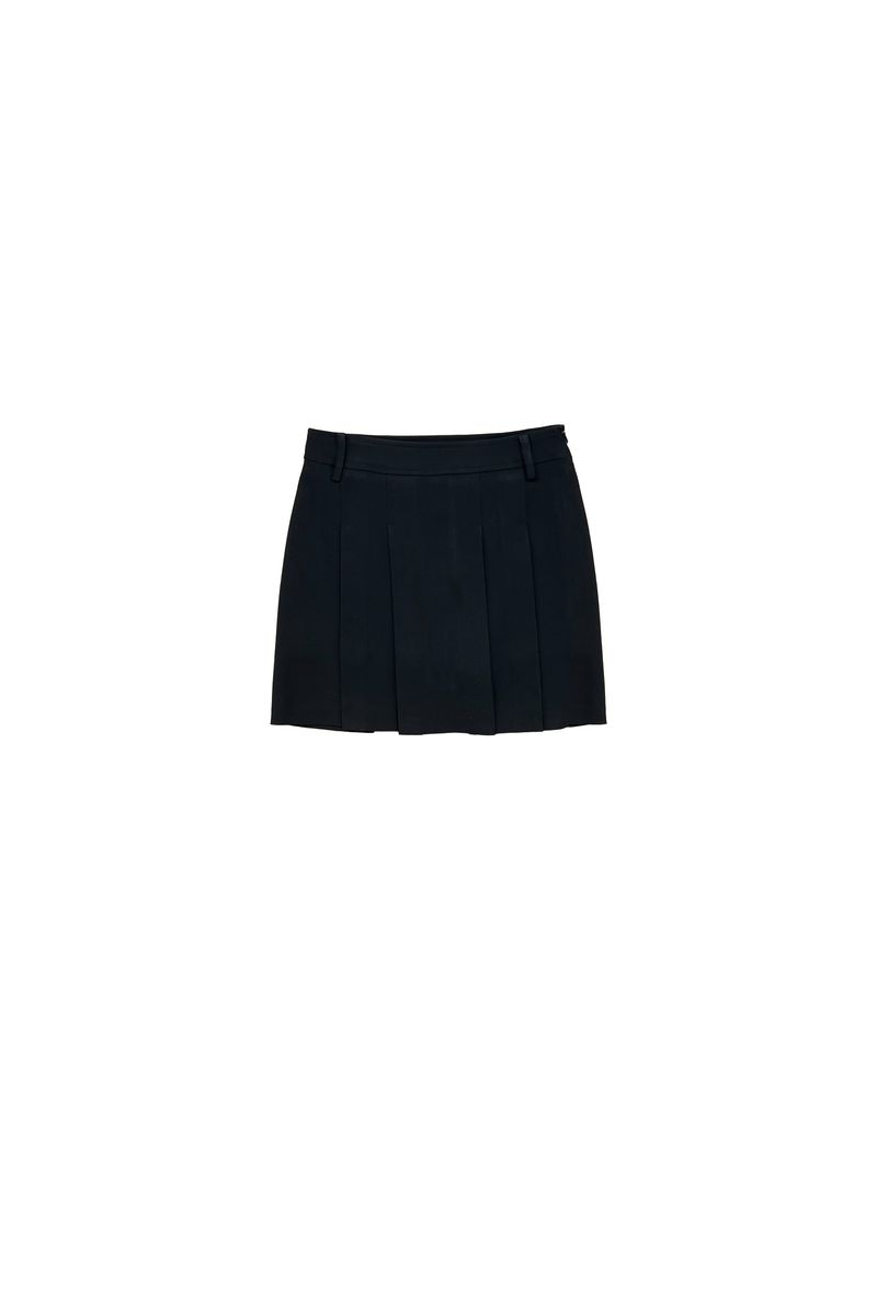 MOON NIGHT PLEATS SKIRT / BLACK