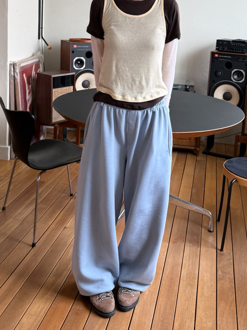 belted sweat pants