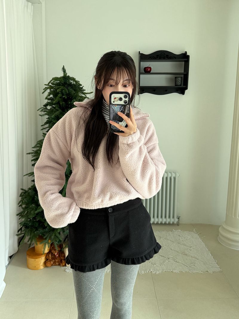 [MADE] MEMBER FLEECE HALF ZIP-UP