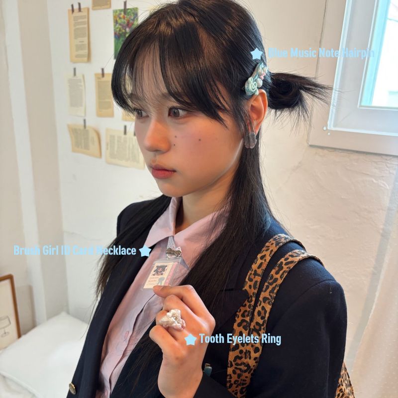 [MADE] Blue Music Note Hairpin