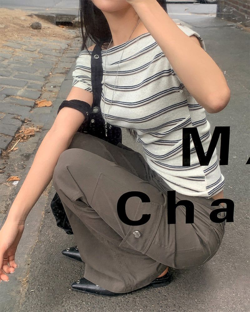 [ORIGINAL] Kanto Nylon Bootcut Cargo Pants