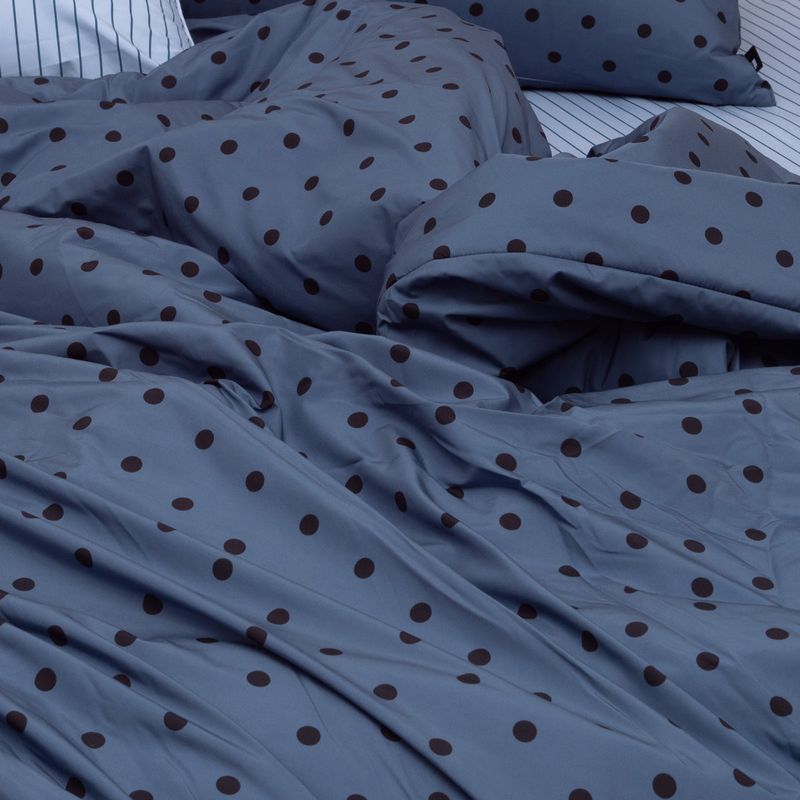 Dust-Free Dot Pattern - Blue Duvet Cover - Q size