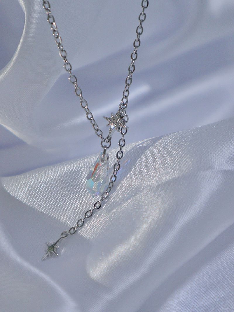 crystal mood necklace