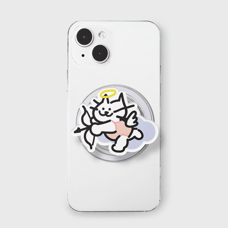murmursroom(マーマーズルーム)の「エンジェルキャットmagsafeスマホグリップ(スマホグッズ/小物)」
