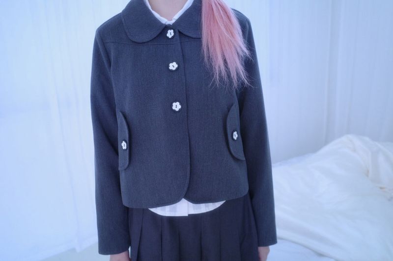 Mio flower button Jacket (2color)