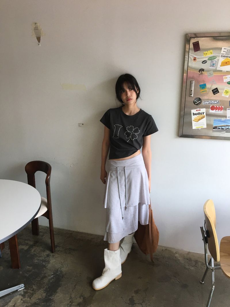Chunky linen boots (1color)